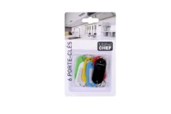 6 PORTE CLES ETIQUETTES
