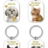 PORTE CLES METAL CHIENS CHATS