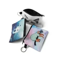 PORTE MONNAIE CLE IMPRIME TEXTILE