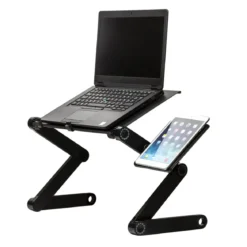 POSTE DE TRAVAIL REGLABLE PC TABLETTE SOURIS