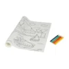 POSTER A COLORIER VOYAGE 206X30CM AVEC 6 CRAYONS COULEURS