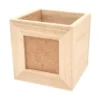 POT A CRAYONS BOIS AVEC CADRE PHOTO 9X9X9CM