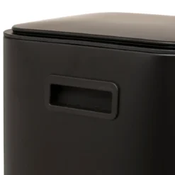 POUBELLE A PEDALE CARRE DELTA 30L NOIRE