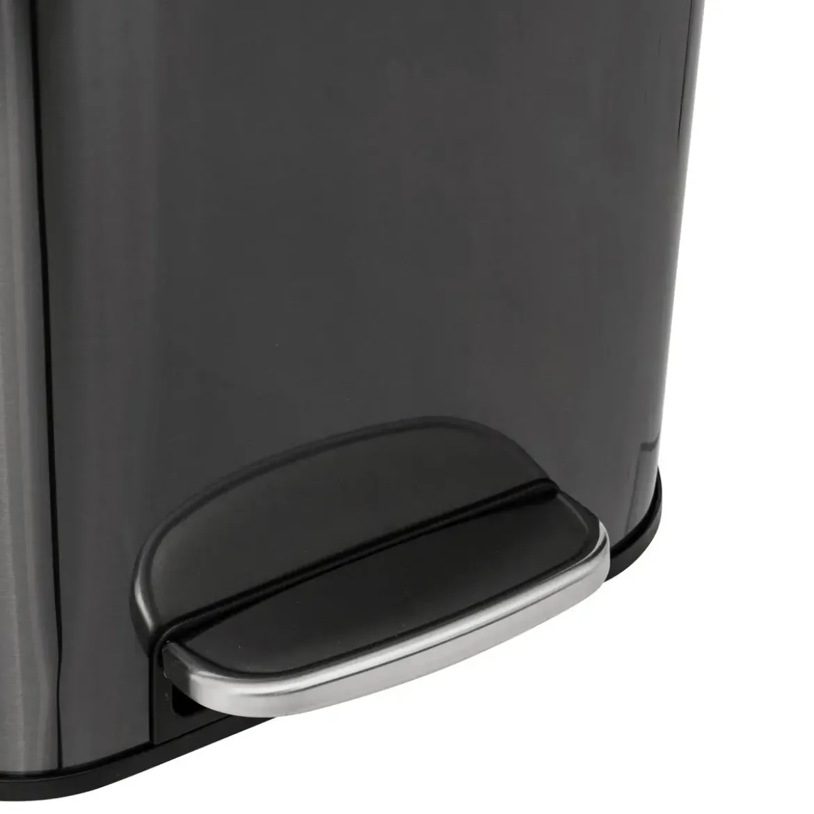 POUBELLE A PEDALE CARRE DELTA 30L CARBONE