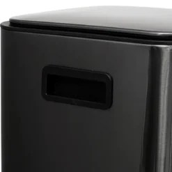 POUBELLE A PEDALE CARRE DELTA 30L CARBONE