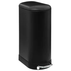 POUBELLE A PEDALE SLIM ARIANE 30L METAL NOIR