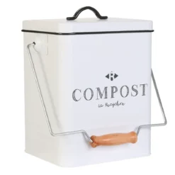 POUBELLE COMPOSTAGE METAL 5L