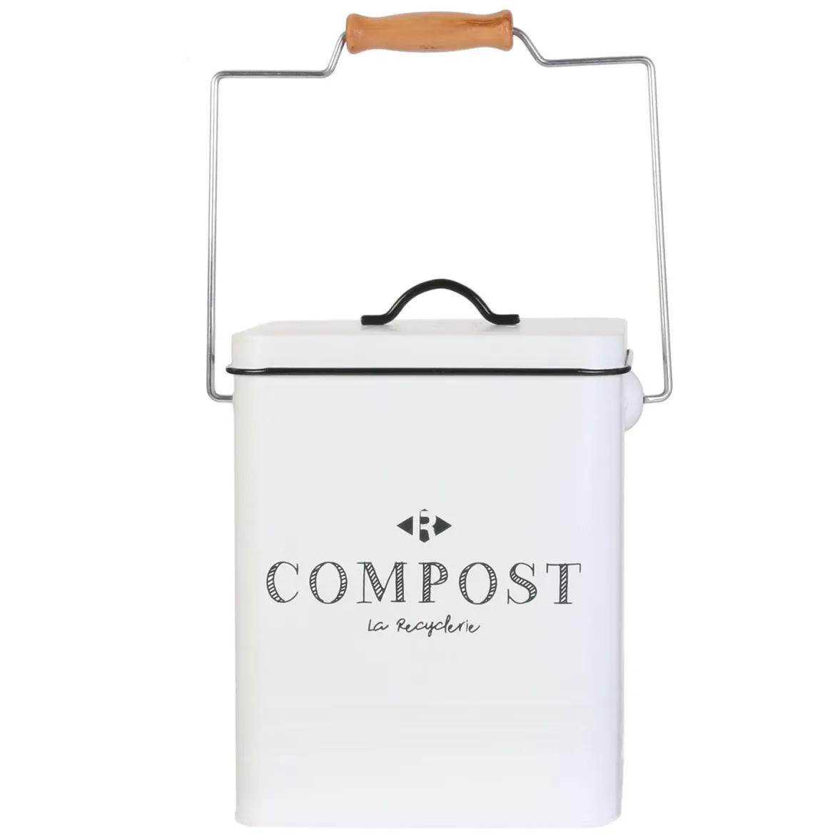 POUBELLE COMPOSTAGE METAL 5L