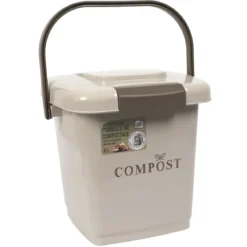 POUBELLE COMPOST 8L SEAU PERFORE ET COUVERCLE