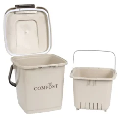 POUBELLE COMPOST 8L SEAU PERFORE ET COUVERCLE