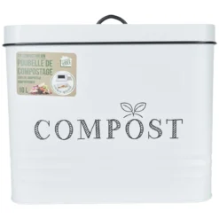 POUBELLE COMPOST METAL 10L