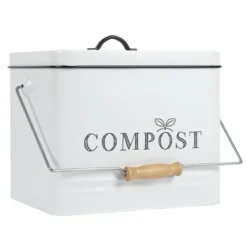 POUBELLE COMPOST METAL 10L