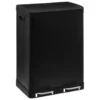POUBELLE DE TRI A PEDALE ARIANE 2 X 30L METAL NOIR