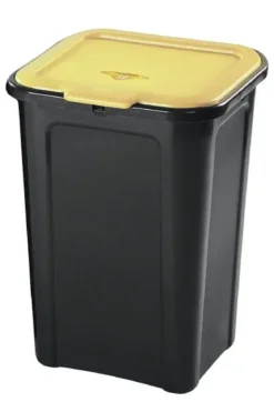 POUBELLE DE TRI SELECTIF JAUNE 45L