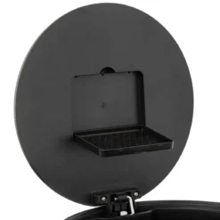 POUBELLE METAL 30L INOX NOIR DELTA