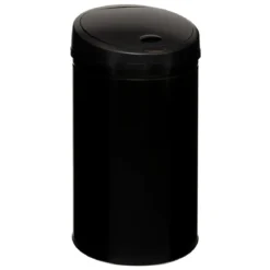 POUBELLE SENSOR METAL 42L NOIR