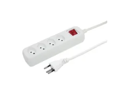 PRISE MULTIPLE POWER EASY 1.5M BL 4XT13 AVEC BREAKER SWITCH