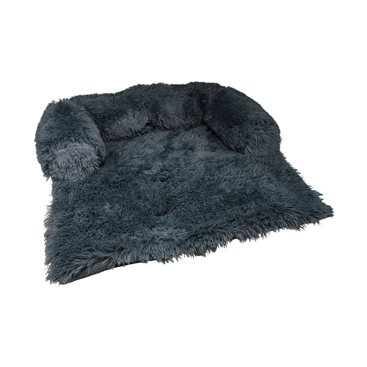 PROTEGE CANAPE AVEC TRAVERSIN 80X75X15CM FLUFFY ANTHRACITE