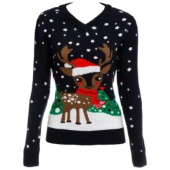 PULL NOEL FUNNY FEMME TAILLE S A M OU L A XL