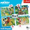 PUZZLE 4 EN 1 70 PIECES MICKEY MOUSE TREFL