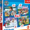 PUZZLE 4 EN 1 70 PIECES PAW PATROL TREFL