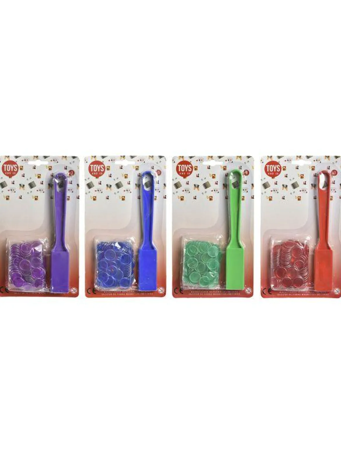 RAMASSE JETONS MAGNETIQUE ET 100 JETONS 17MM