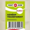 5 RECHARGES ADHESIF TRANSPARENTES 25X18