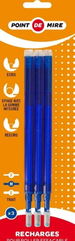 3 RECHARGES ROLLER THERMO POINTES MOYENNES B