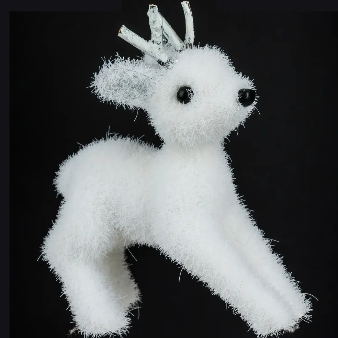 RENNE FLOQUE BOIS H.12CM