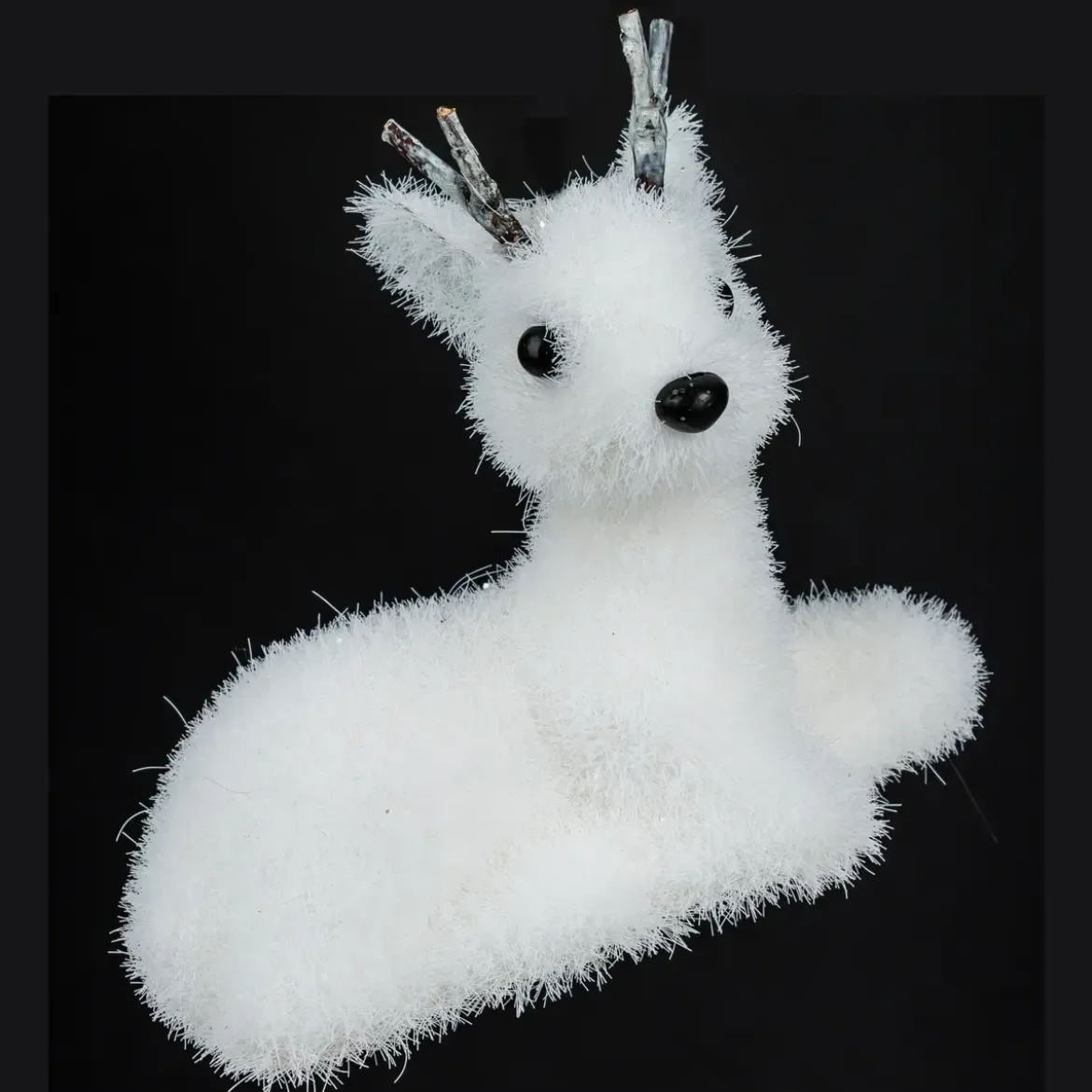 RENNE FLOQUE BOIS H.12CM