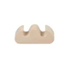 REPOSE PINCEAUX EN BOIS AVEC 2 ENCOCHES 7X2X3CM