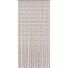 RIDEAU DE PORTE CORDE TRESSEE 90X200CM BEIGE MARRON ECRU
