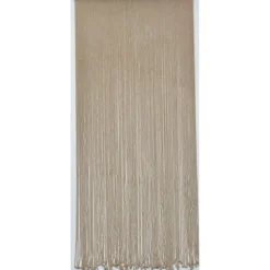 RIDEAU DE PORTE COTON POLYESTER FICELLE TRESSEE 90X200 JUTE