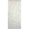 RIDEAU DE PORTE FICELLE TRESSEE FEUILLE 90X200CM ECRU