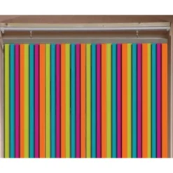 RIDEAU DE PORTE LANIERES PLASTIQUE 90 X 220 CM MULTICOLORE