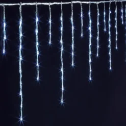 RIDEAU ELECTRIQUE EXTERIEUR 600LEDS BLANC FROID