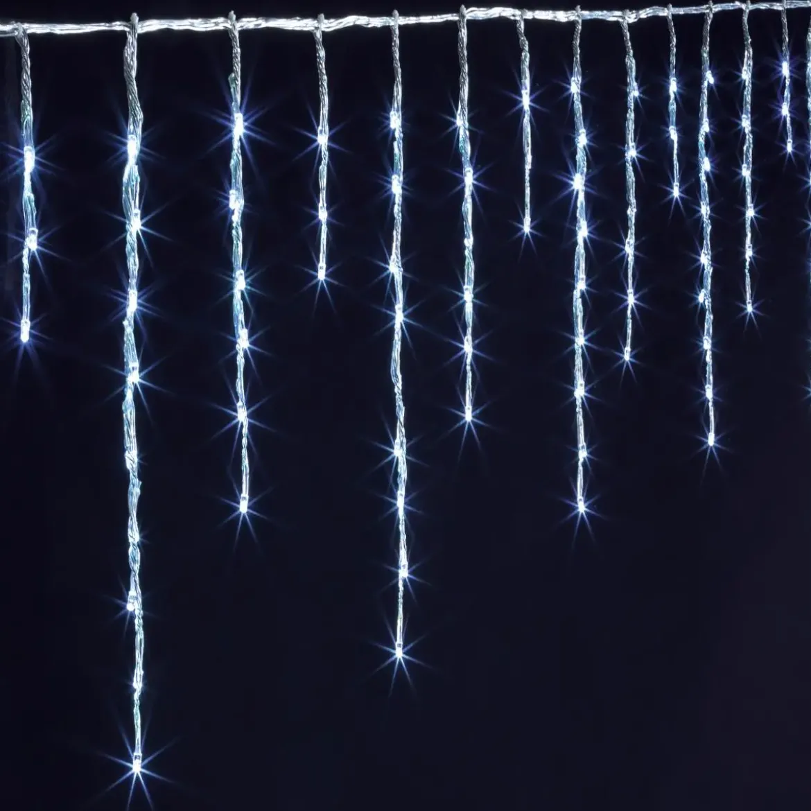 RIDEAU ELECTRIQUE EXTERIEUR 600LEDS BLANC FROID