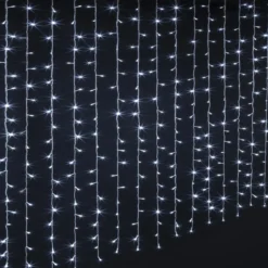 RIDEAU FACADE L.150CM 300 LEDS BLANC FROID