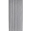 RIDEAU PORTE CHENILLE BICOLORE 90X210CM GRIS CLAIR FONCE