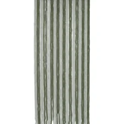 RIDEAU PORTE CHENILLE BICOLORE 90X210CM VERT CLAIR FONCE