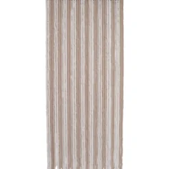 RIDEAU PORTE CHENILLE BICOLORE 90X210CM TAUPE BEIGE