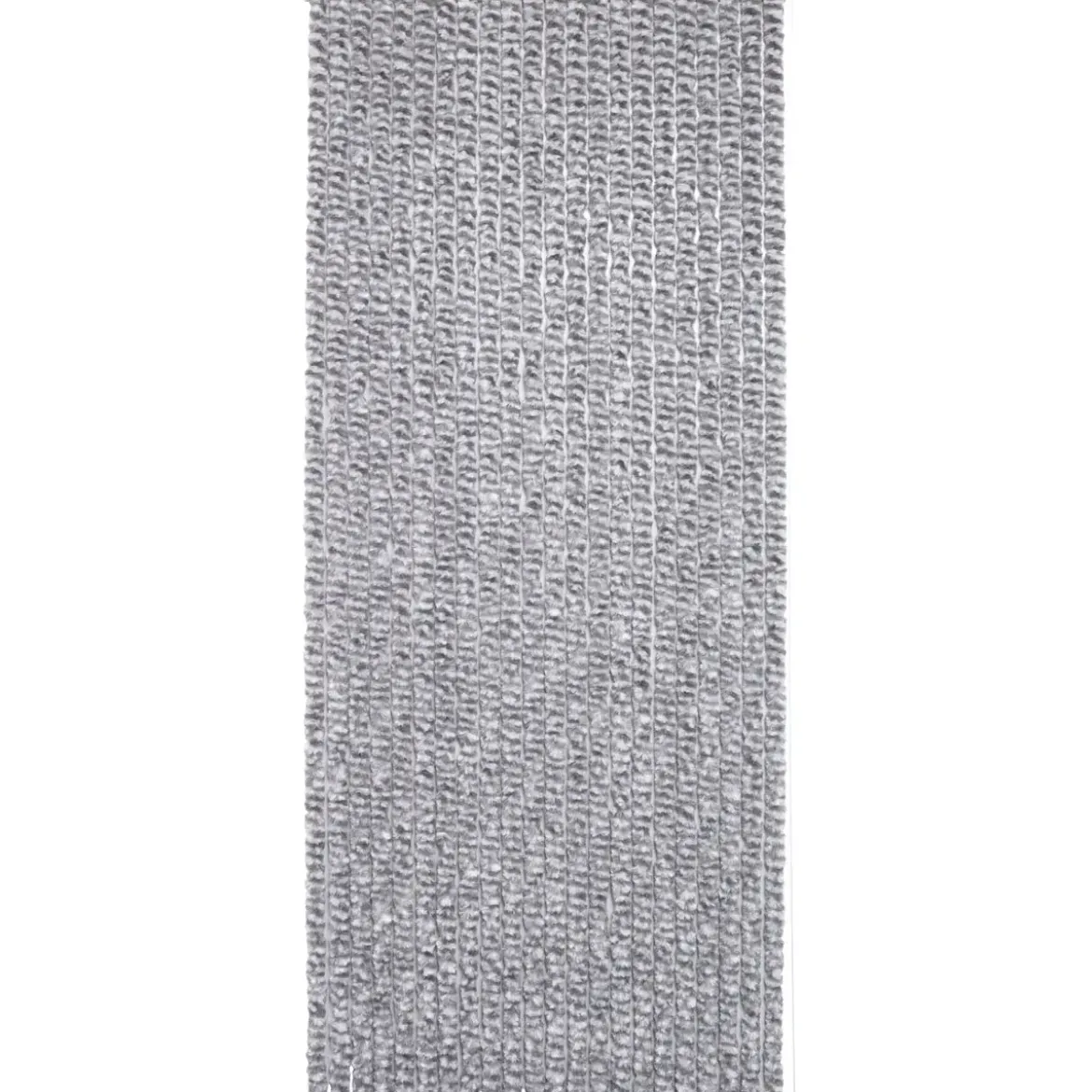 RIDEAU PORTE CHENILLE 90X210CM GRIS BLANC