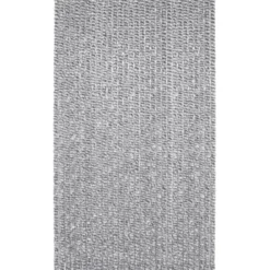 RIDEAU PORTE CHENILLE 120X220CM GRIS BLANC