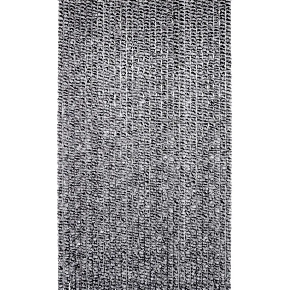 RIDEAU PORTE CHENILLE 120X220CM NOIR BLANC