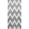 RIDEAU PORTE LANIERES AJOUREES 90X200CM GRIS BLANC
