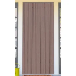 RIDEAU PORTE LANIERES PVC PRESTIGE 90X210CM TAUPE