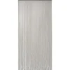 RIDEAU PORTE LANIERES TORSADES 90X210CM ECRU