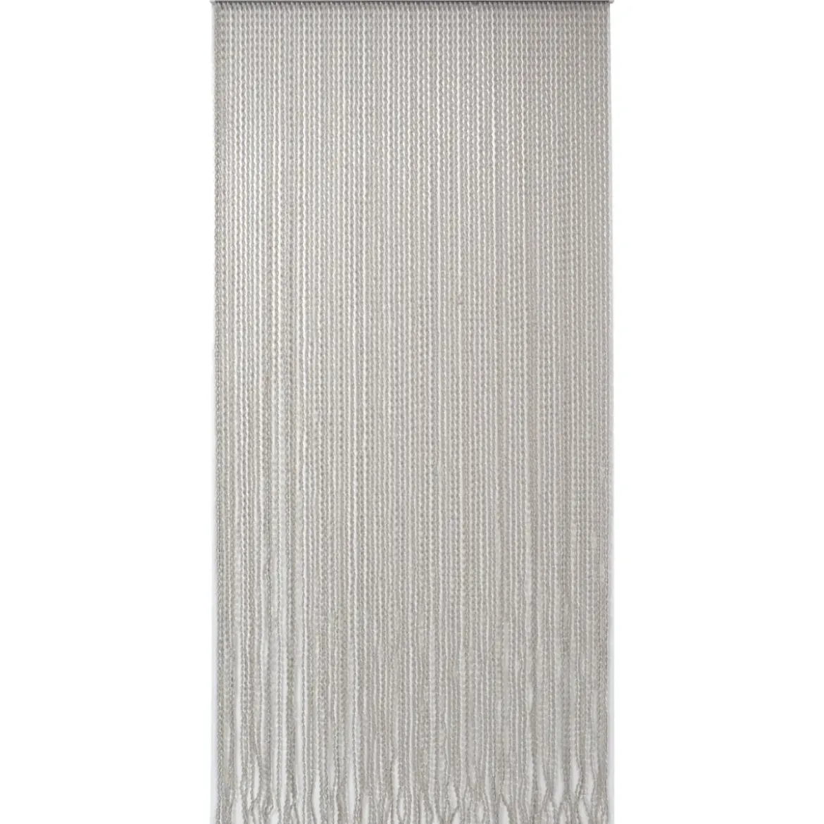 RIDEAU PORTE LANIERES TORSADES 90X210CM ECRU