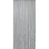 RIDEAU PORTE LANIERES TORSADES 90X210CM GRIS