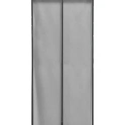 RIDEAU PORTE MOUSTIQUAIRE AIMANTE ENCADREMENT 100X220CM GRIS